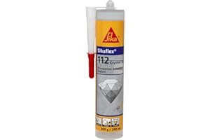 SIKA Sikaflex Crystal Clear, Sellador y Adhesivo elástico Universal Transparente, 290 ml