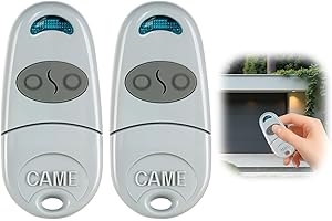 KCLKDA 2 Pack Remote Control Key Fobs Compatible with Came TOP432EE 432NA 432SA 432EV 432M 433.92 MHz, Universal Wireless Garage Door & Gate Opener