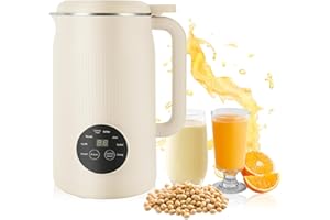 GUGXIOM 8 IN 1 Machine à Lait Végétaux, 800W 1200ml Blinder Soupe Chauffant, Machine à Lait de Noix avec 10 Lames, pour Avoine, Soja, Noix, Fruits etc. Multifonctionnel et Santé