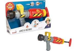 SMOBY Simba - Sam le Pompier - Lance à Incendie - Pistolet à Eau pour Enfant - 109251746002