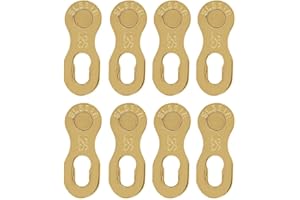 TBEST T best 4 Pairs of 12 Speed Chain Links Reusable Steel Bicycle Chain Bicycle Chain Missing Link (Colorful)