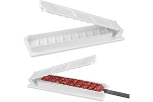 TYVOM Plastic Kebab Maker Machine - Manual Kabob Mould Reusable Easy Kabob Maker Perfect for Barbecue Party and Outdoor Activities