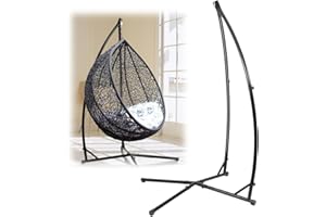Tubiaz Estructura de Silla Colgante con Estructura Estable, Estructura de Silla Colgante de Metal de hasta 150 kg, Estructura de Hamaca, Soporte de Asiento Colgante para Soporte de Asiento Colgante,