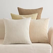 EMEMA Federe in Felpa per Cuscini Decorative Fodere Morbido e Confortevole Copricuscini Arredi per Casa Divano Letto Confezione da 2, 45 x 45 cm Bianca