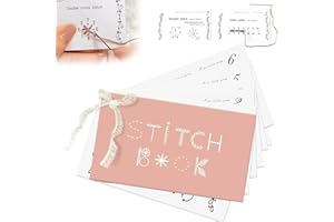 PTOSYAPE Creative Mini Sewing Book, Mini Sewing Card,DIY Creative Mini Sewing Card Set, Creative Mini Sewing Book & Material Pack, Sewing Book Craft Kit for Embroidery Beginners Sewing Enthusiasts, (1pcs)