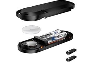 DUHESIN 10-Jahres-Batterie-Hülle für AirTag (2er-Pack) – 4-in-1: Aufhängen, Magnetisch, Haften und Aufbewahren. Verwenden Sie Zwei AA-Batterien. Über 14-mal mehr Kapazität als CR2032, wasserdicht