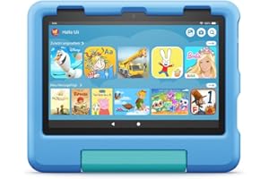 Kindgerechte Schutzhülle von Amazon für das Fire HD 8-Tablet (nur kompatibel mit der 12. Generation, 2022), blau