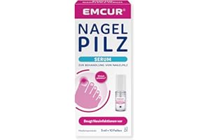 ‎EMCUR Emcur® Serum | mit Behandlungsplan | mit 10 Nagelfeilen | Zehennägel Fingernägel | als Fläschchen mit Applikator | 5 ml I ausreichend für bis zu 3 Monate