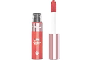 L'OREAL PARIS L'Oréal Paris Lumi Le Liquid Blush, Lightweight Radiant Colour & Glowy Finish Blush, 625 Glowy Gold Pink