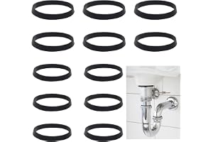 12 stycken | tätning tvättställ avlopp, dräneringsrör tätningsring, 32 mm (6 × 1/4 tum) gummitätning sifontätning, 40 mm (6 ×