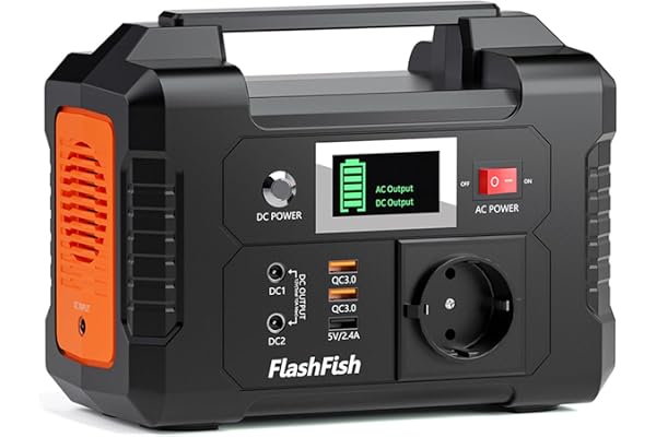 Generateur Électrique Portable 151 Wh, Générateur Solaire 200W, Batterie de Secours 230V, Station Électrique pour Caravanes, Garage, Jardin, Camping,Balcon (les panneaux sont en option)