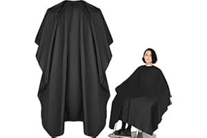 Retoo Profesjonalna peleryna fryzjerska, Fartuch Kapelusz fryzjerski, dla kobiet, mężczyzn i dzieci, wodoodporny, uniwersalny rozmiar, do salonu fryzjerskiego, do strzyżenia włosów, brody, Nylon