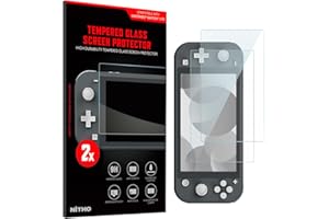 NITHO 2 Pezzi Pellicola Vetro Temperato per Switch Lite, Pellicola Protettiva Trasparente HD, Anti Graffio, Anti-Crack, Durezza 9H, Elevata Resistenza, Senza Bolle e Antiurto