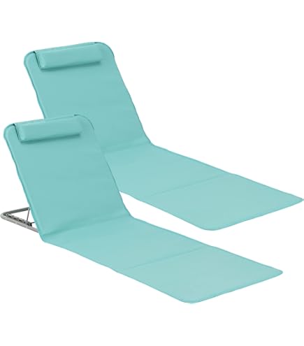 Sedia Pieghevole Da Spiaggia Con Schienale Regolabile - Leggera, Custodia Inclusa, Per Giardino, Campeggio, Picnic - Foto 11