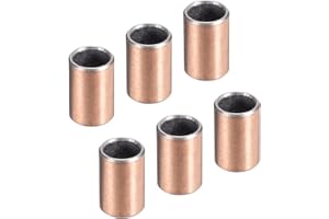 Kozelo 6 pezzi Cuscinetti a Manicotto - [8mmx10mmx15mm] Boccole Avvolte Senza Olio per Utilizzo su Alberi di Macchine