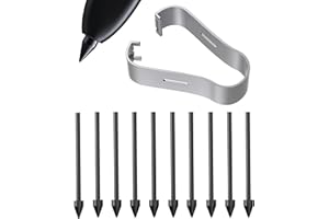 SUEEWE [10 PZS] Puntas de Repuesto de S Pen para Samsung Galaxy Tab S6 Lite/S7 FE/S9+ Plus/S8+ Plus/S9 Ultra/S8 Ultra/S7+ Plus/S9/S8/S7/S6, Puntas de Lápiz Stylus de Recambio con Herramienta, Negro