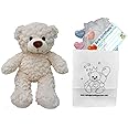 Crinkle Cream Teddy Bear - Soft Plush Toy - 10 inch / 25cm - Build your own Teddy Bear - Party Kit (Basic Kit)