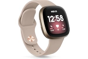 Oumida Armband für Fitbit Versa 3/4 und Sense/Sense 2 - Silikon Sportarmband Ersatz Uhrenarmband für Damen und Herren