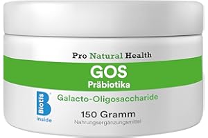 ‎PRO NATURAL HEALTH GOS - Galacto-Oligosaccharide Pulver 150g - Hochreines Präbiotika - prebiotisches Nahrungsergänzungsmittel ohne Zusätze - 100% Natürlich - BIOTIS Inside - Halal & Koscher -