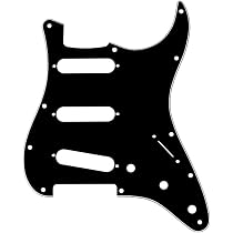 Boutons Potentiomètre Musiclily Pour Guitare Strat - 1 Volume, 2 Tonalité - Noir, Métrique 6mm