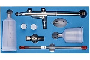 CYBERNOVA Gatillo de Doble acción Control de Pintura de Aire Taza de Gran Capacidad Aerógrafo