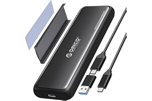 ORICO Boîtier SSD M.2 NVMe SATA Adaptateur, sans Outil USB-C 3.2 Gen 2 10Gbps NVME, 5Gbps NGFF SATAin Aluminum External Lecteur Disque Dur pour 2230/2242 /2260/2280 avec UASP, Trim, Smart-DDNV