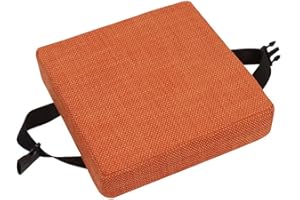 QING YUN Almohadillas de cojín para Asiento de Silla, Gruesos de 5/8 cm, Cojines de Silla de Comedor, Cuadrados, Antideslizantes, para Taburete, jardín, Interiores, Exteriores