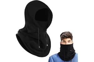 AURUZA Balaclava Winter Hat Thermal Face Mask Snood Hood Hat Neck Warmer, Windproof Ski Mask for Winter Outdoor Sports