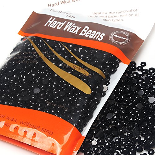 Bluezoo Depilatory Hard Wax Beads Solid Hot Film Waxing Pellets for Body Bikini Hair Removal 300g Black - Image 4