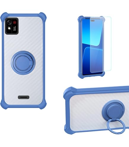 Coque Pour Konrow TOUCH55 Plus Avec Protecteur écran Trempé 9H - Support Bague 360° + PC Et Silicone - Protection Renforcée - 7