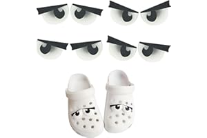 COSYSPARKS Schuhanstecker Crocs,4 Paare Big Eyes Crocs Clogs für Croc Cute Croc Charms Schuh Dekoration Charms für Geburtstagsfeier Gunst Zubehör Geschenke