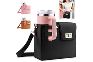 VOHESEA Stanley Cup 40oz - Borsa per Stanley Cup, Stanley Cup, con scomparto e tracolla regolabile per shopping, escursioni, viaggi, campeggio