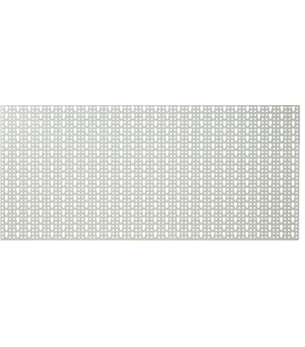Pannelli Porta Attrezzi Da Parete Pannello Forato Portautensili 1000x500 Mm - Organizza Attrezzi In Officina O Garage, Colore Avorio Lamiera Forata - 5