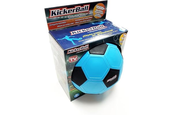 Kickerball bollen med effekt som markerar en böjd bana när du slår