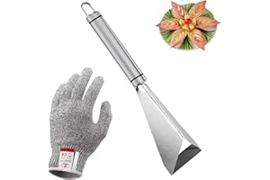 GHYUI Couteau à Découper Les Fruits en Acier Inoxydable , Coupeur à Découper Les Fruits Bricolage décoration de Plateau Outils de Sculpture de Forme Triangulaire