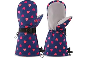 SEYUFN Gants hivernaux imperméables pour Enfants Gants Mitaines Respirant Chauds de Ski de Plein air pour bébé Garçons et Filles de 2 à 6 Ans