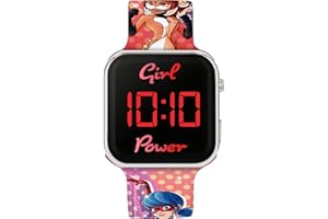 Disney Miraculous Ladybug LED Strap Watch MRC4024, multicolore
