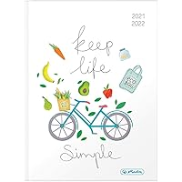 Herlitz Schülerplaner "Basic" / Schülerkalender 2021 - 2022 / A5