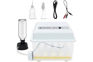 Umelee Brutautomat Vollautomatisch 16 Eier mit Automatischem Eierwender, Temperaturregelung, Inkubator für Bruteier von Hühnern/Enten/Gänsen/Wachteln/Geflügel
