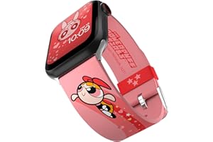 MOBYFOX Powerpuff Girls - Blossom Smartwatch Armband - Offiziell lizenziert, kompatibel mit jeder Größe und Serie der Apple Watch (Uhr nicht enthalten)
