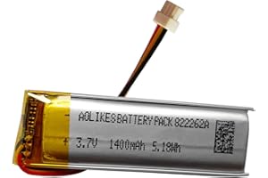 AOLIKES Bateria zastępcza 1400 mAh do Sena [50R 3 przyciski] / Spider RT1 zestaw słuchawkowy Bluetooth system komunikacyjny / Sena PT10-10 Prism Tube WiFi akumulator / SP53 / SP130, bateria SP128