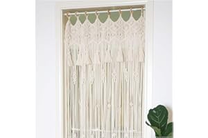 Oriental riverkit Macrame Wandbehang Tapisserie, Boho Macrame Vorhänge Fenstervorhang Türvorhänge, Baumwolle Gewebt Wand Dekoration, Für Wohnzimmer Schlafzimmer Hochzeitsfeier (85 * 200cm)