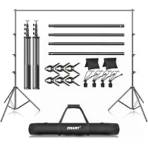TONFEION Supporto per fondale, 3 x 6 m, kit per sfondo con base, solido e stabile, per feste di nozze, decorazioni per feste di compleanno