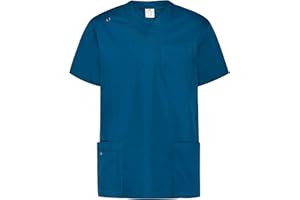 B-well Marco Casacca Sanitaria Uomo Medico Divisa a Maniche Corte Con Scollo a V