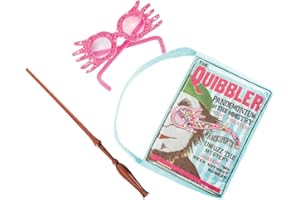 RUBIE'S Rubies Zestaw akcesoriów Luna Lovegood dla dorosłych i dzieci, torba z różdżkami i okularami, oficjalny Warner Harry Potter na karnawał, Halloween, Boże Narodzenie i urodziny