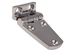 BOOTSTEILE BRAUER Edelstahl Scharnier PRISMA-ECKE 70 x 37 mm Edelstahlscharnier Edelstahl A4 Türscharnier Beschlag Türscharnier