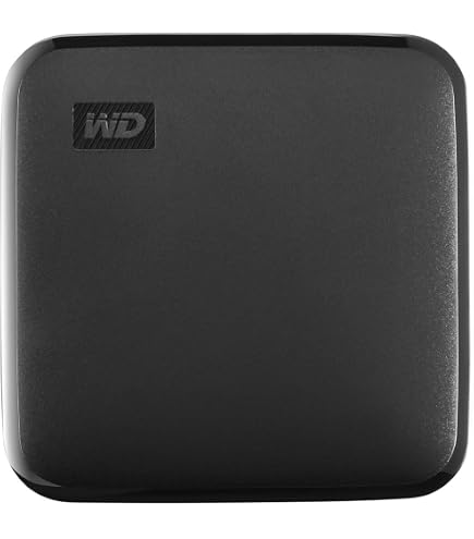 RLSOCO Étui Rigide EVA Pour WD Elements SE 1 To / 2 To / 480 Go SSD Portable - Protection Robuste