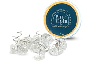 VDE Industries PinTight Bed Sheet Holder - Secure Sheets with Metal Pin Clips - Fits Single, Twin, Queen, and King Mattresses