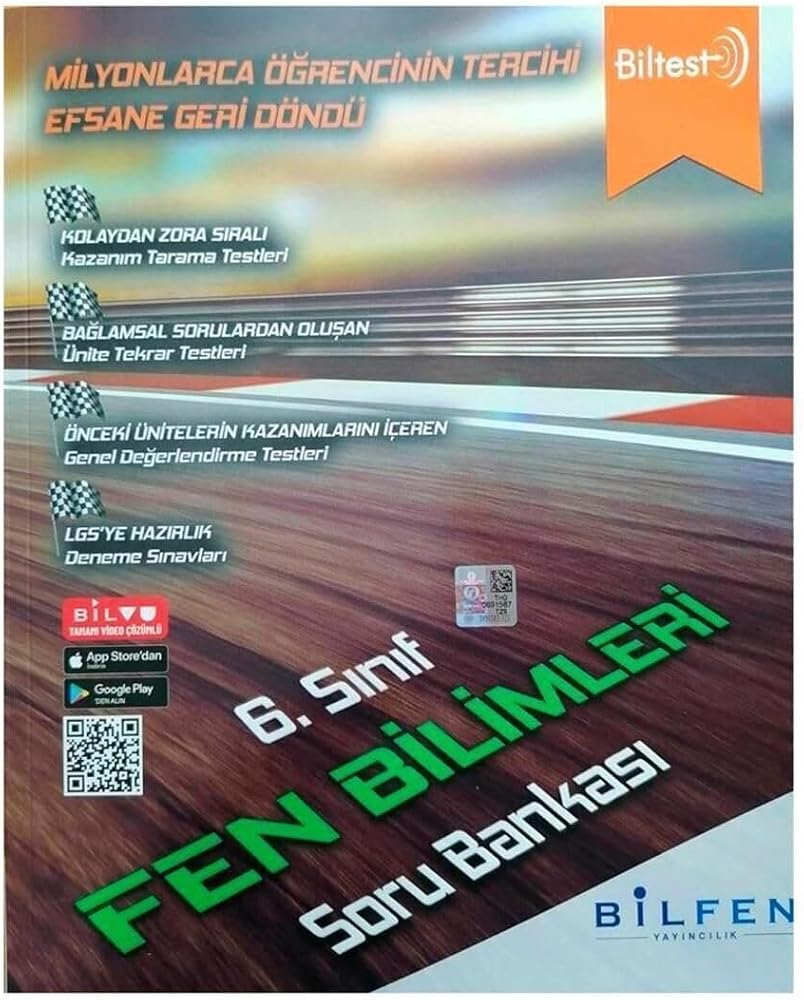 6. Sınıf Biltest Fen Bilimleri Soru Bankası Bilfen Yayıncılık