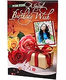 Red Moments Personalized Greeting Card for Birthday